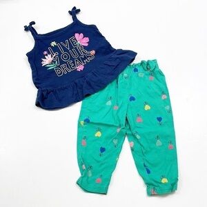 Carter's Live Your Dreams baby girl matching set